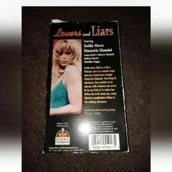 5/$25 Lovers And Liars A Madcap Seduction VHS 1993 - Picture 2 of 4